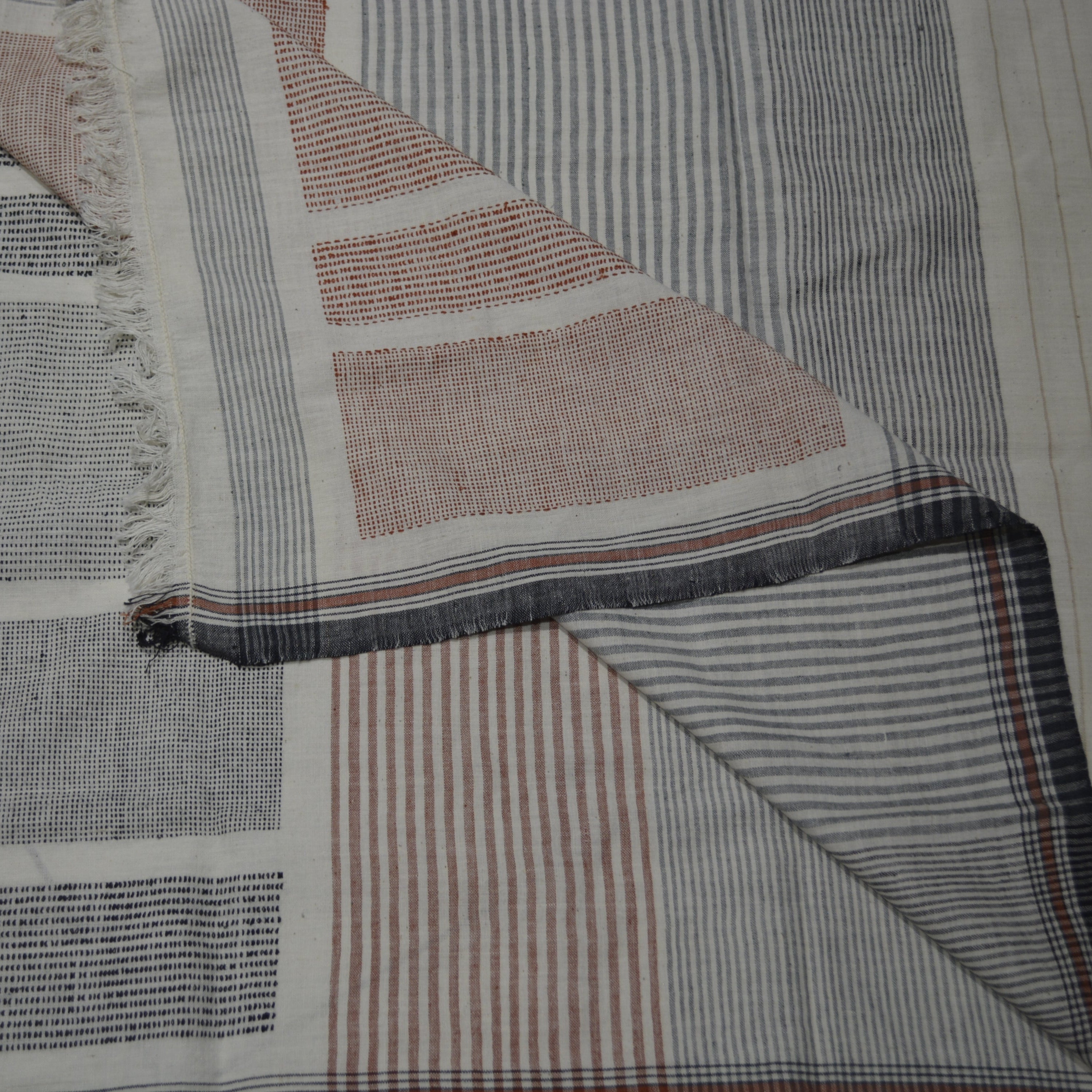 Handwoven Reversible Cotton Blanket-2