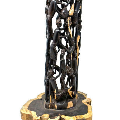 Makonde Ujamaa Family Tree of Life Sculpture 01-3
